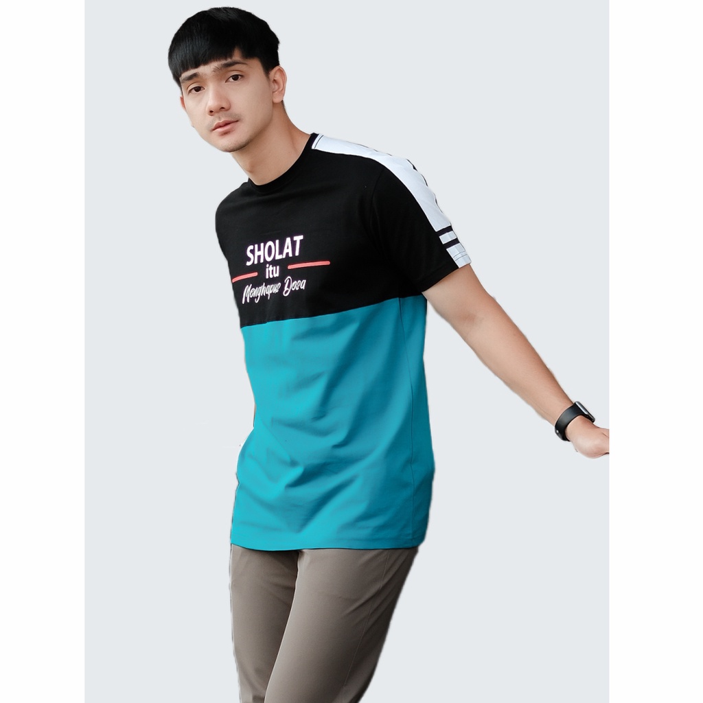 KAOS DAKWAH PRIA / BAJU KAOS DAKWAH / KAOS ISLAMI / KAOS DISTRO KONSEP ISLAMI / KAOS DAKWAH SHOLAT-4