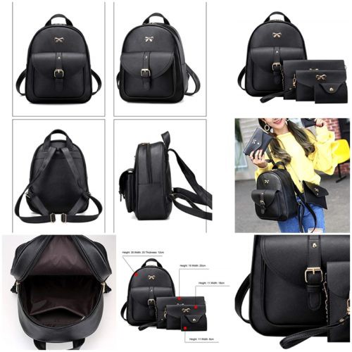 GI 1273 (BLACK) RISCE TAS RANSEL 4in1 IMPORT WANITA CEWEK PEREMPUN JAKARTA