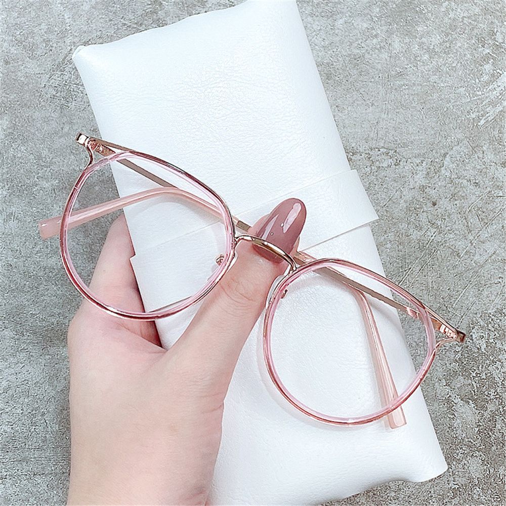 Kacamata Myopia Anti Uv Blue Rays Bahan Metal Aneka Warna Untuk Wanita
