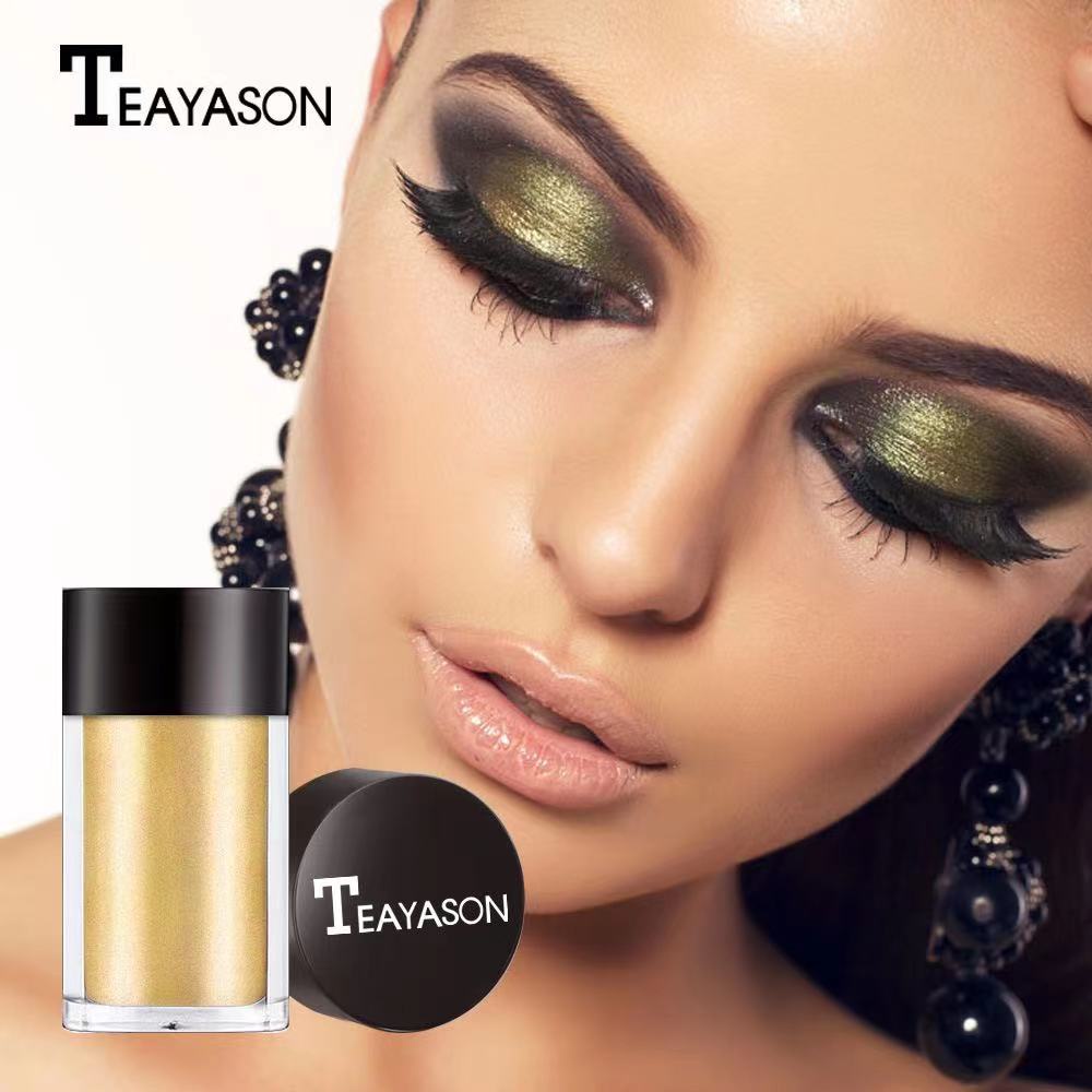 TEAYASON Eyeshadow Glitter  Tunggal 8 Warna Dramatis High Shine