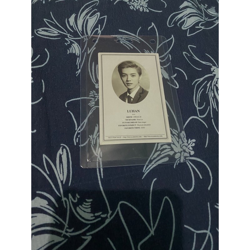 WTS  EXO OFFICIAL PHOTOCARD LUHAN [BOOKED JAN DI CO]