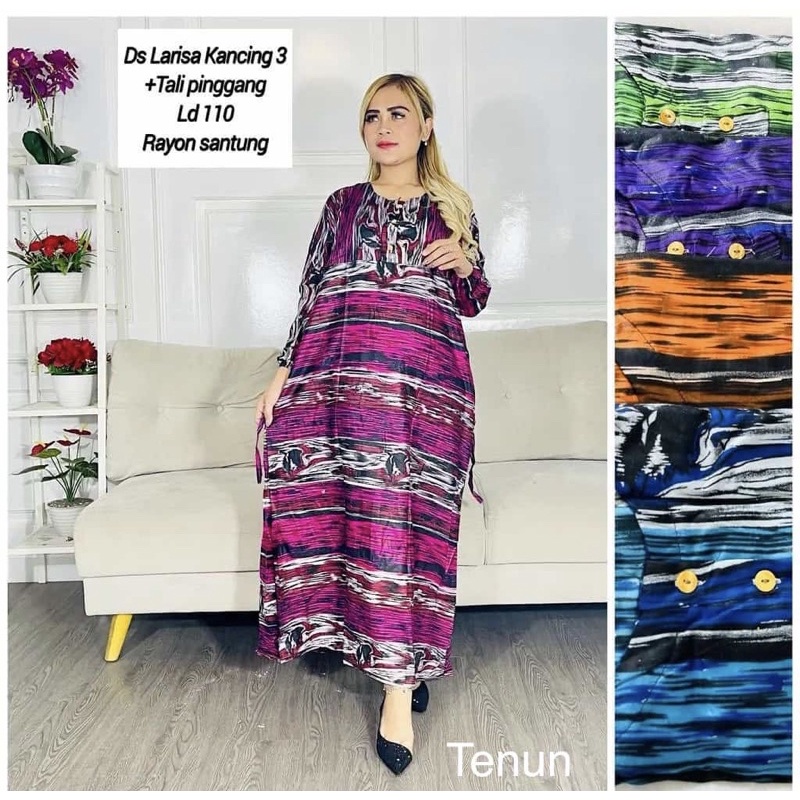 HOMY DRESS GAMIS MOTIF /GAMIS RAYON