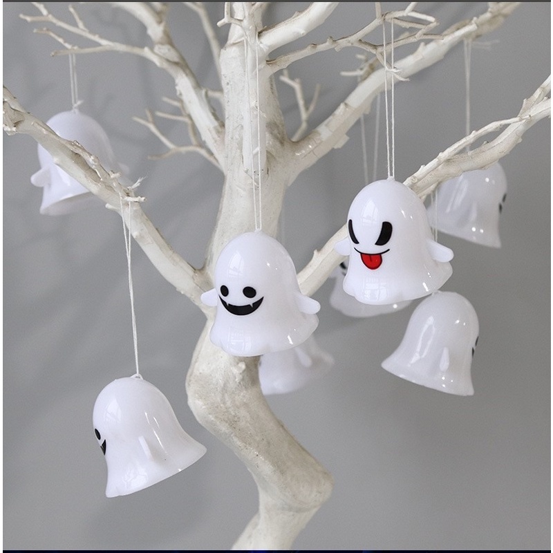 Lampu Malam LED Warna-Warni Bentuk Emoticon Untuk Dekorasi Halloween