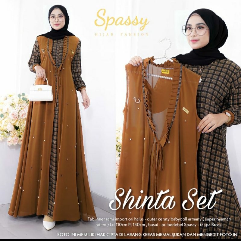 Gamis spassy ori berlabel shinta set