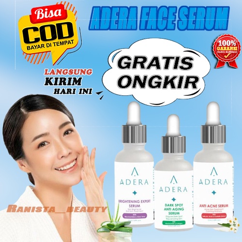 (ORIGINAL) PROMO Adera Face Serum Wajah Original Glowing Putih Bersih Bebas Jerawat Kusam Flek Binti