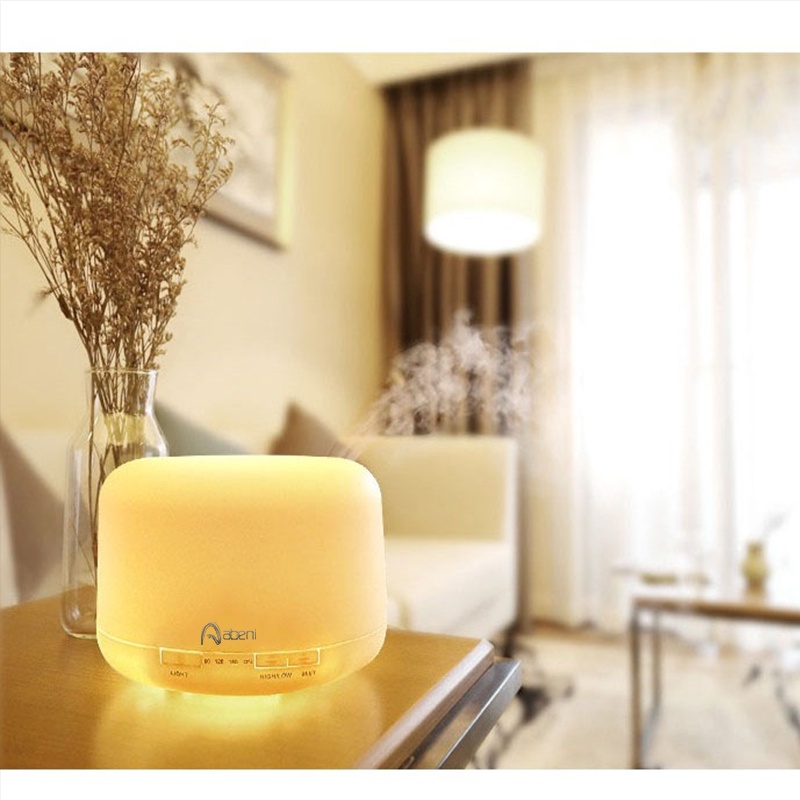 Abeni Humidifier Aroma Diffuser 500ML+ 7 LED Light Purifier  Pelembab udara （Dengan Remote）-3
