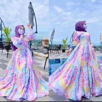 gamis tiedie pelangi by JRY