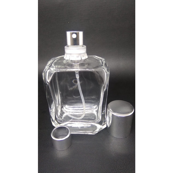 Botol Parfume V32408 Easypum Silver Tutup Silver Lusinan