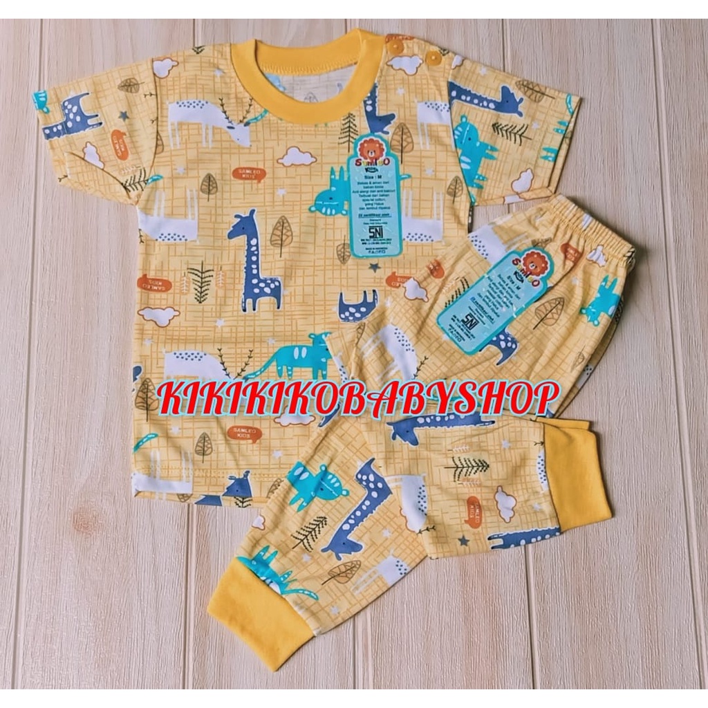 SAMLEO !!!!  1PC/3PC SETELAN BAYI SAMLEO PENDEK PANJANG  M L XL 0-24 BULAN WARNA MIX  PIYAMA BAYI SAMLEO CPR