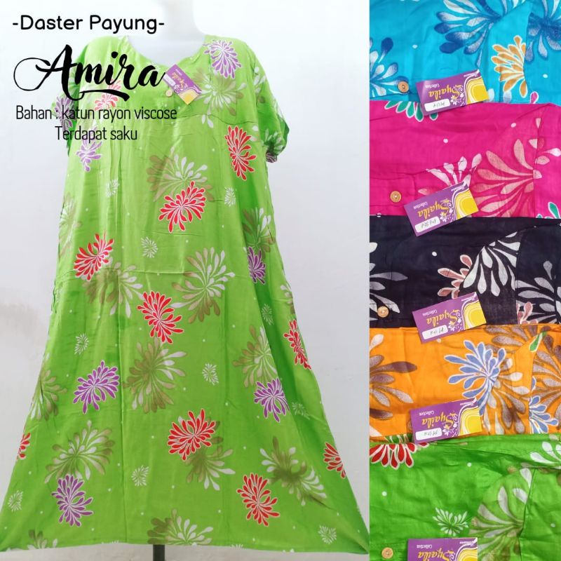 Termurahhh!!! Daster Payung Jumbo Motif Bunga Amira Nyaman Dipakai | Bisa Cod