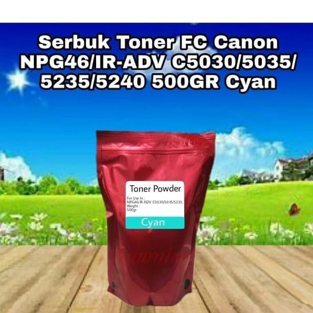 Serbuk Toner Canon Advance IR ADV NPG46 NPG 46 C5030 C5035 C5235 C5240 C5245 IRC-5030 Cyan 500gr