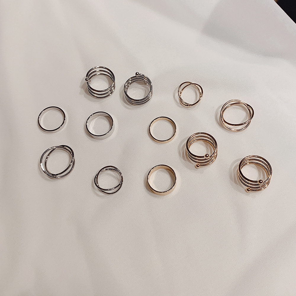 6pcs/set Cincin Gaya Korea Untuk Pernikahan