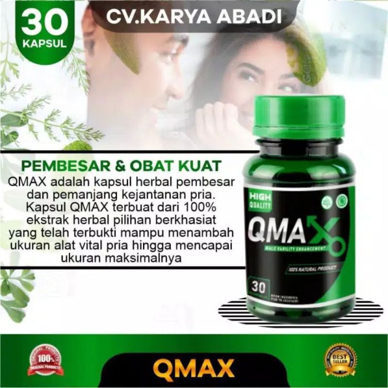 OBAT QMAX ASLI ORIGINAL TAHAN LAMA PRIA  - OBAT QMAX ASLI BPOM HERBAL