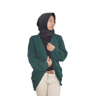 BUBBLE CARDY baju  wanita  baju  rajut  kardigan 