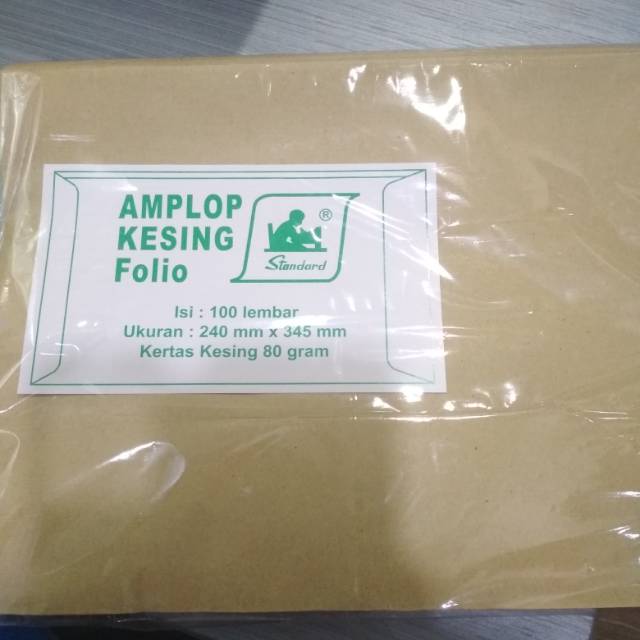 

Amplop Coklat Folio