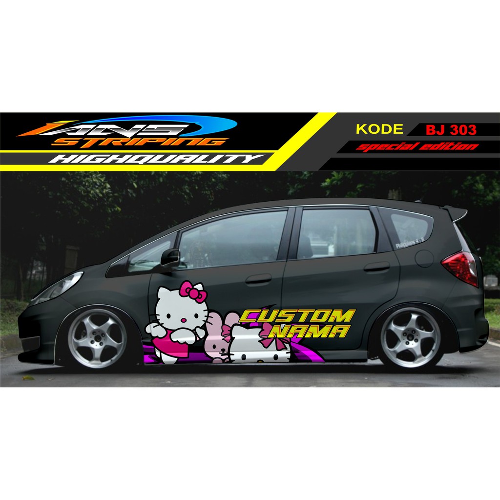 STIKER MOBIL JAZZ / DECAL STICKER MOBIL / STIKER MOBIL BRIO, JAZZ, YARIS, AGYA