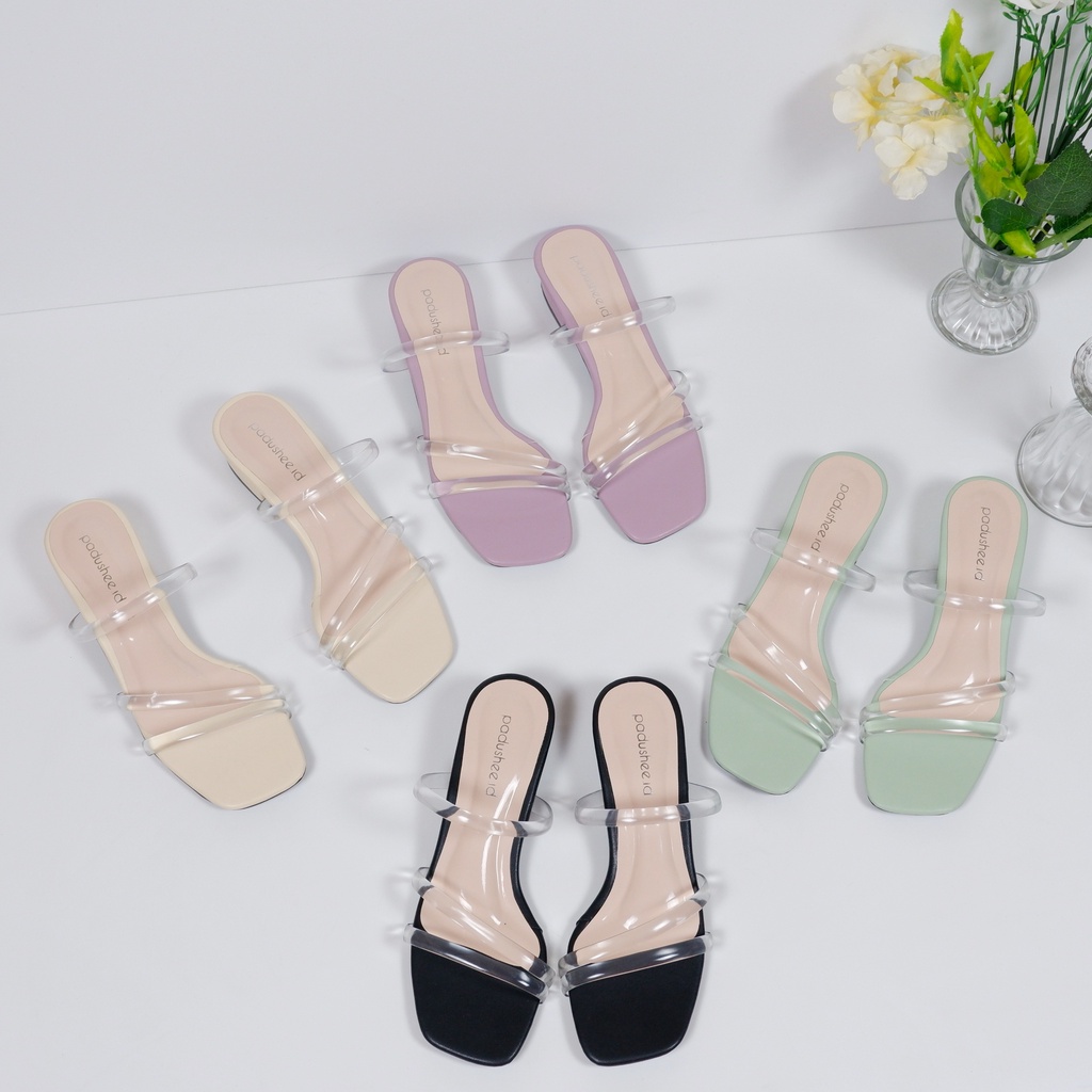 Padushee.id - sandal wanita || OLIVIA || heels 3 cm / hak tahu wanita