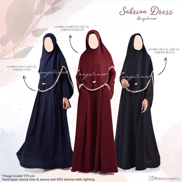 PRELOVED (DRESS SAJA) Sabrina Basic Dress Atelier Angelina size XS Emerald Black Maroon Navy Milo