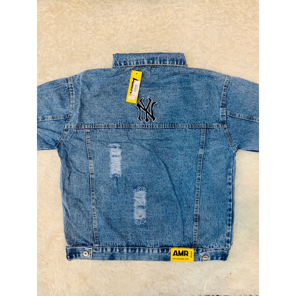JAKET JEANS NY RIPED
