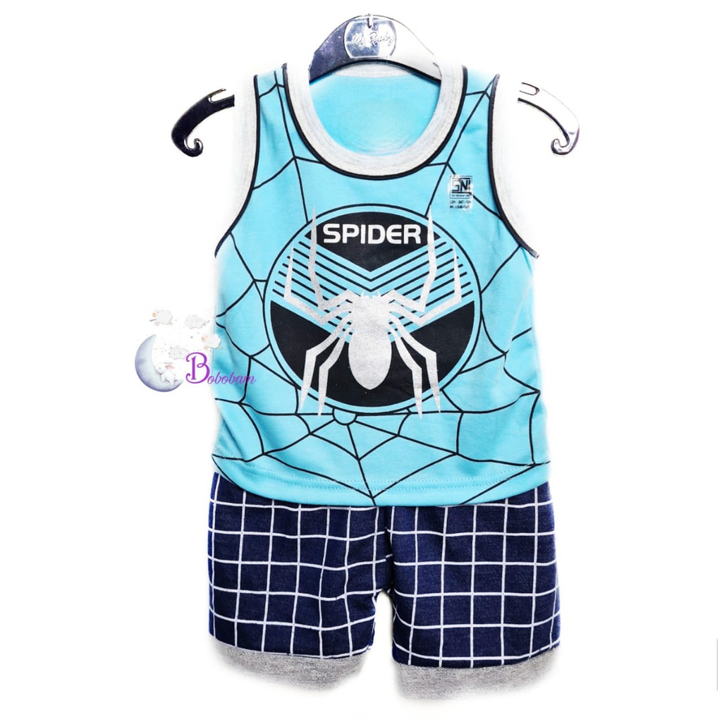 ECER SP1D3RM4N SINGLET TANGAN BUNTUNG SETELAN ANAK LAKI-LAKI / SETELAN ANAK HARGA GROSIR