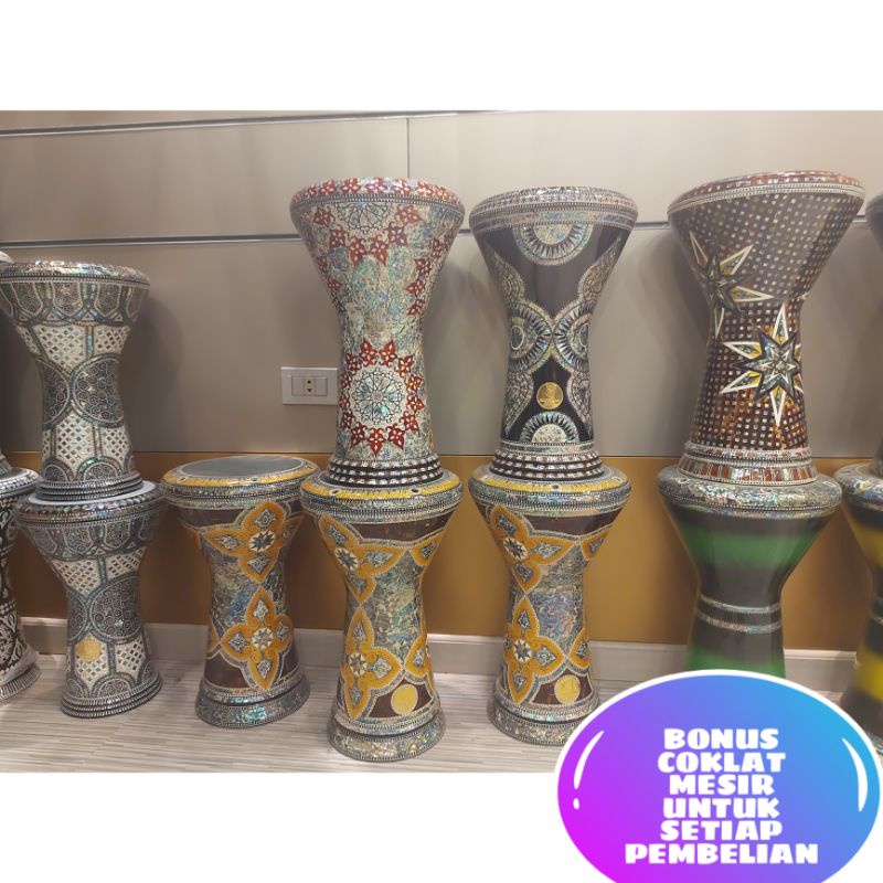 DARBUKA SOMBATY GEF BLUE PEARL / DARBUKA GAWHARET EL FAN 9INC/ SOMBATY TERMURAH