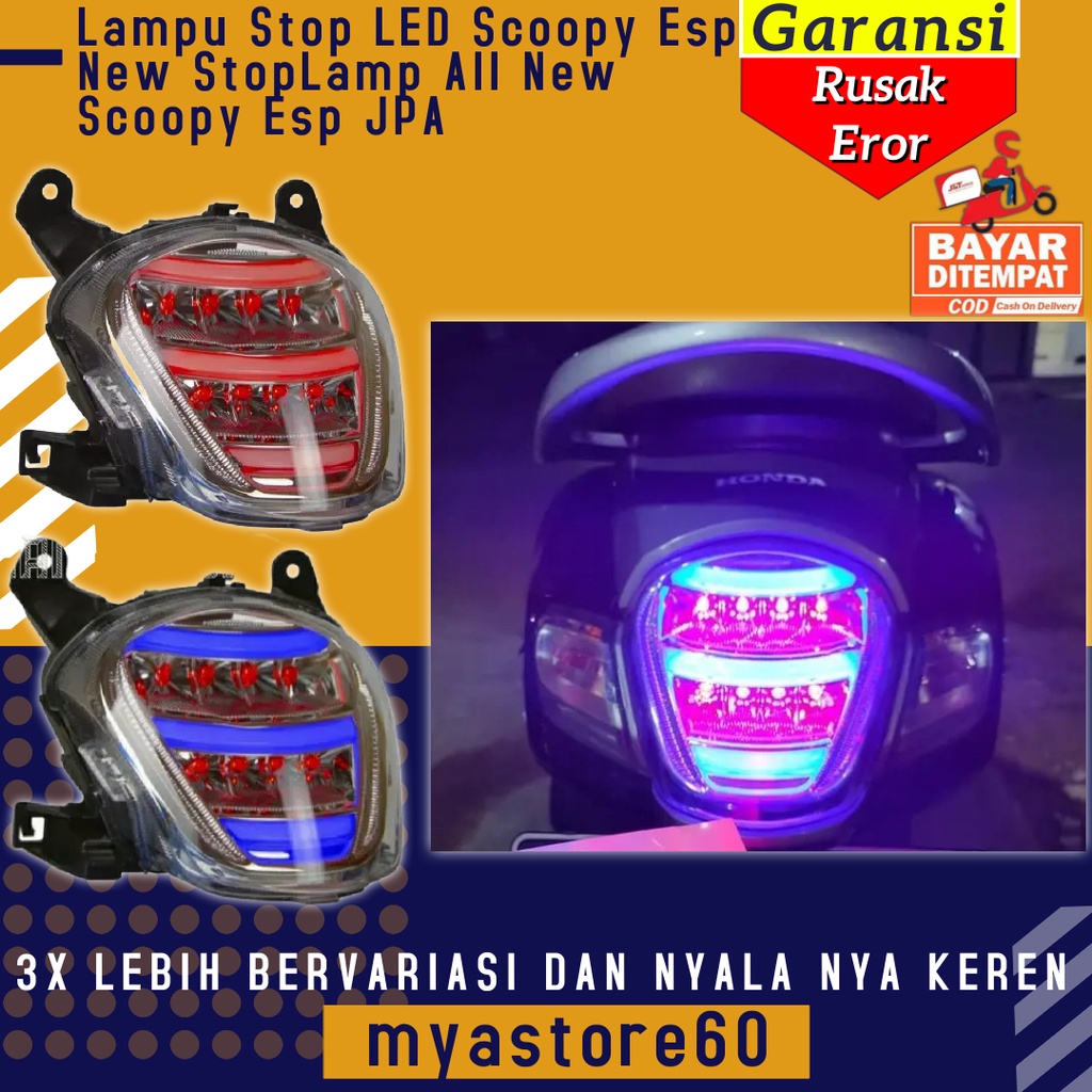 Lampu Stop Stoplamp LED Scoopy Esp New StopLamp All New Scoopy Esp JPA