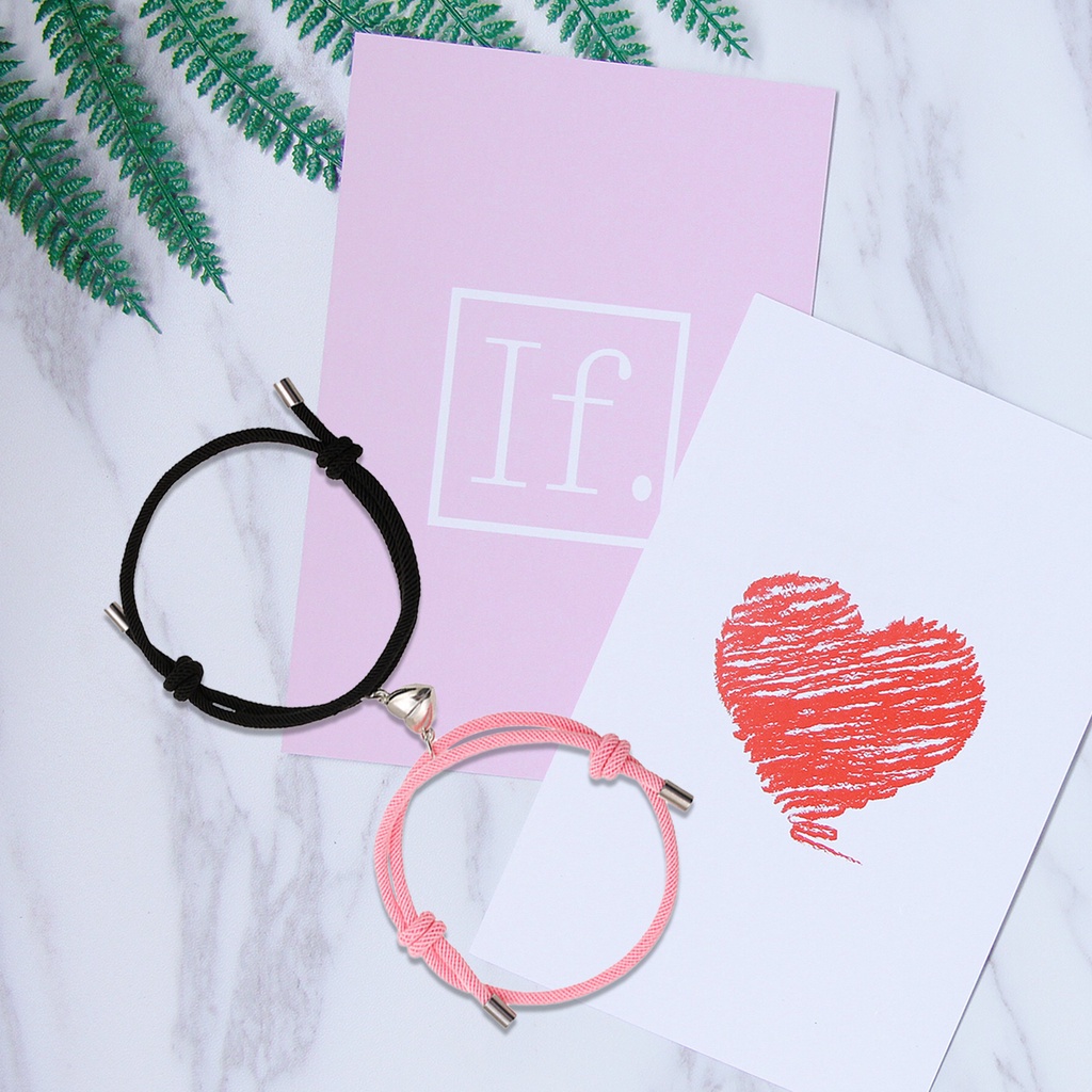 Hu Hu Hu Hu Hu Alat Bantu Pasang Kacamata♡ 2pcs Gelang Tangan Magnetik Adjustable Bahan Alloy Untuk Kencan