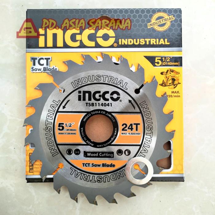 Chain | Circular Saw Blade 5 1/2" X 24T Ingco Tct / Mata Gergaji Kayu 5.5 Inch