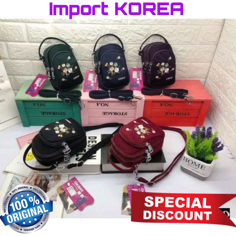 ORIGINAL Tas Selempang Chibao Wanita IMPORT KOREA Elegan Design Terbaru Best Seller