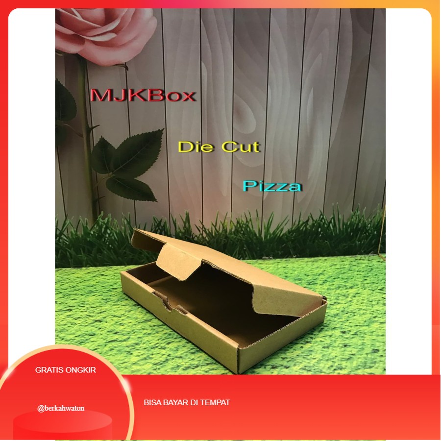

kardus karton box uk.16x10x2 cm..model kardus Pizza,,Baru polos TERMURAH BERKUALITAS TINGGI