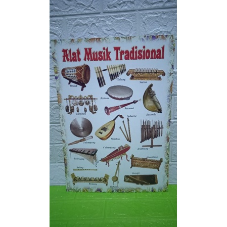 

POSTER EDUKASI ANAK MENGENAL NAMA- NAMA ALAT MUSIK TRADISIONAL