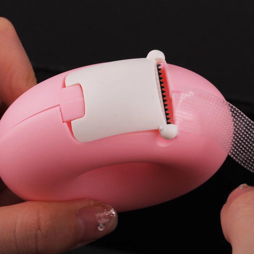 Agustinina Tape Holder Perekat Wanita Plastik Love Heart Candy Color Easy Tear Eyelash Extension Tape Cutter