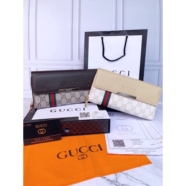 Dompet GU**I PLAT BESI PREMIUM FREE BOX + PAPERBAG