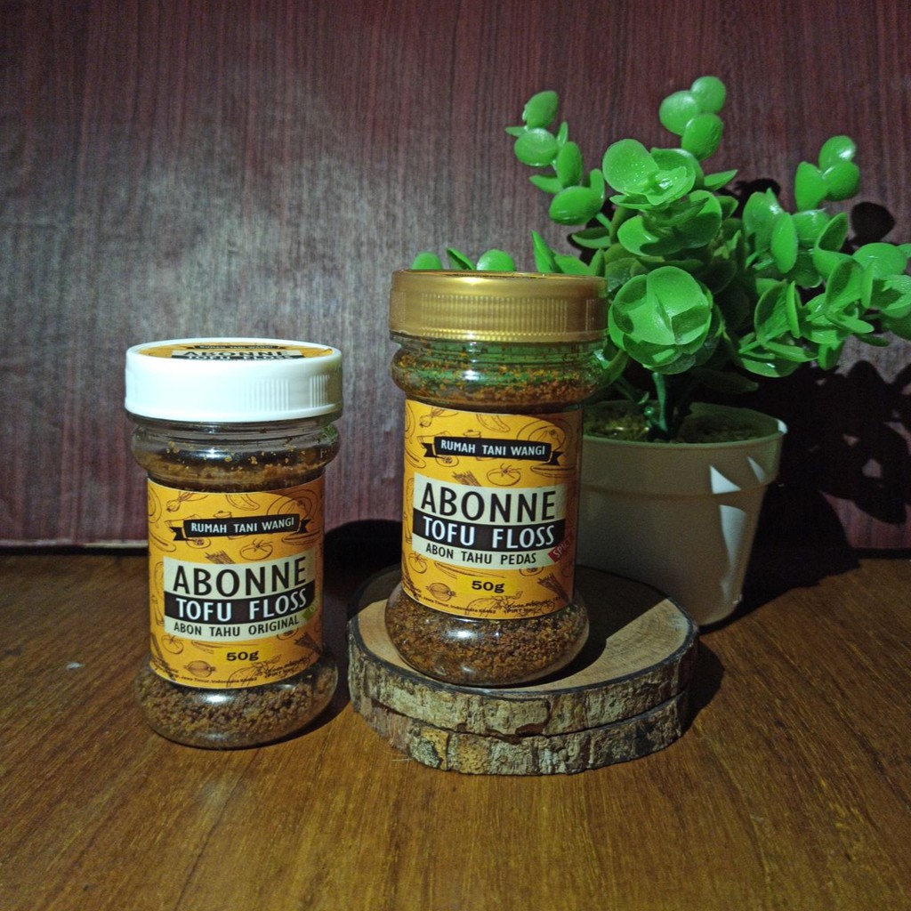 Abonne Abon Nabati Tahu Original Pedas 50gr