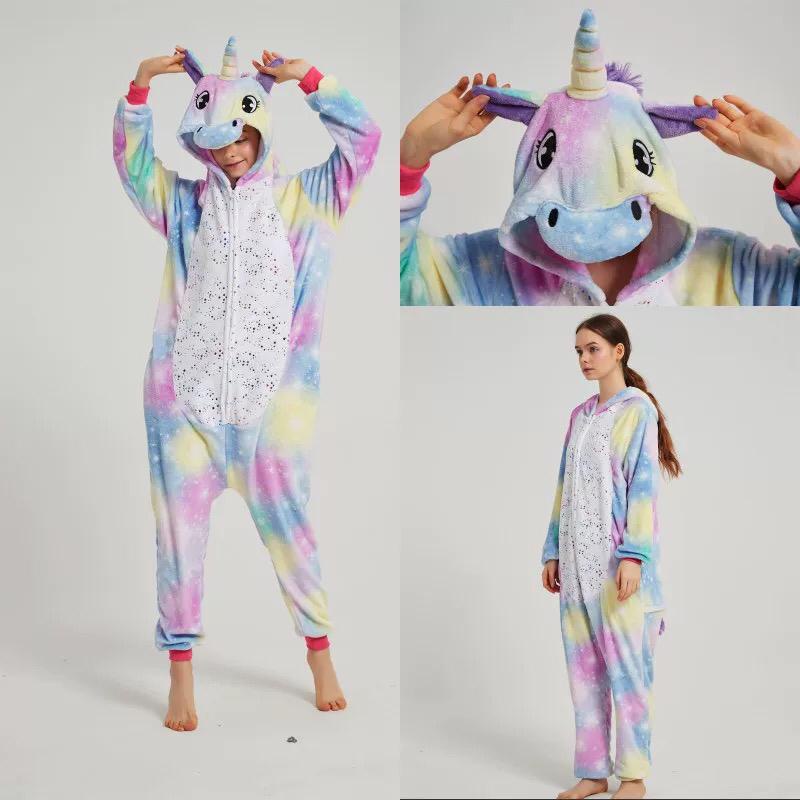 BAJU ONESIE KOSTUM UNICORN STAR BINTANG NEW KUDA PONY KIGURUMI PIYAMA ANAK PEREMPUAN IMPOR