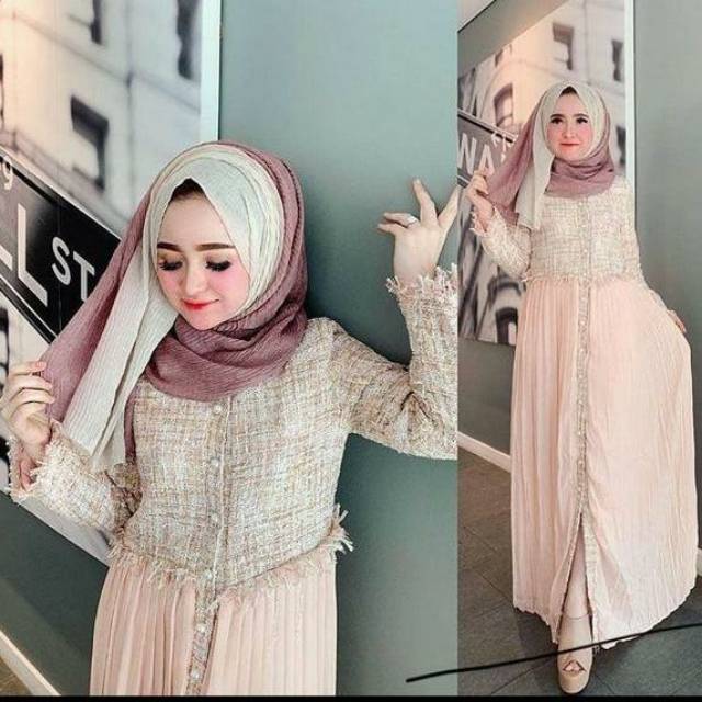 GAMIS CHANEL SHELLASAUKIASHOP ORI BY SHELLASAUKIA ORIGINAL