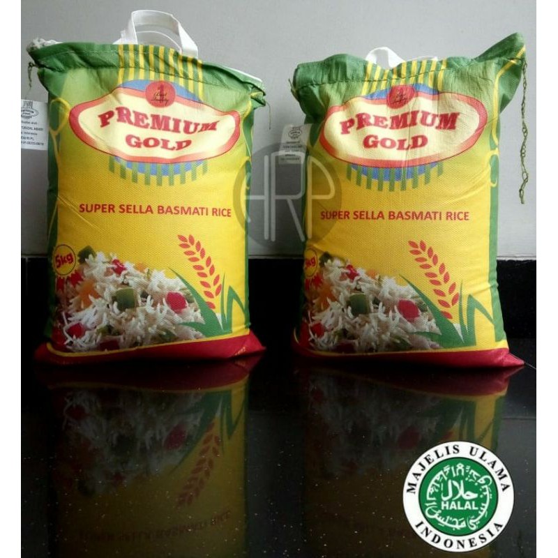 

Beras Basmati Premium Gold 5kg /Beras Basmati Super Sella/Golden Sella/Extra Long/Beras India/Nasi Kebuli/Nasi Biryani/BEST SELLER BASMATI