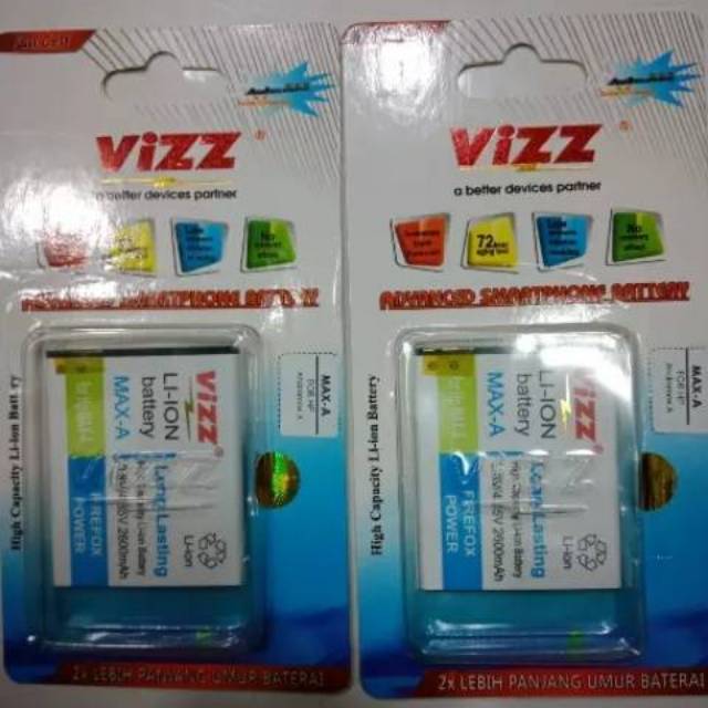Baterai vizz andromax A andromax B battery double power vizz andromax A andromax B original vizz