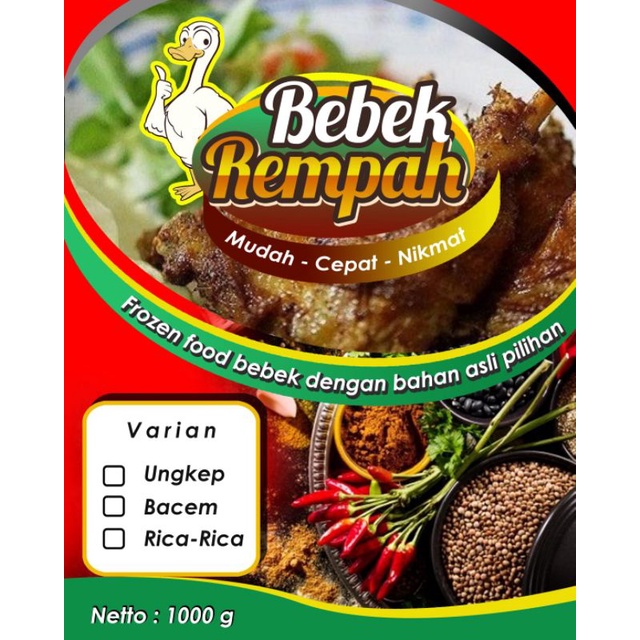 

BEBEK REMPAH BUMBU UNGKEP