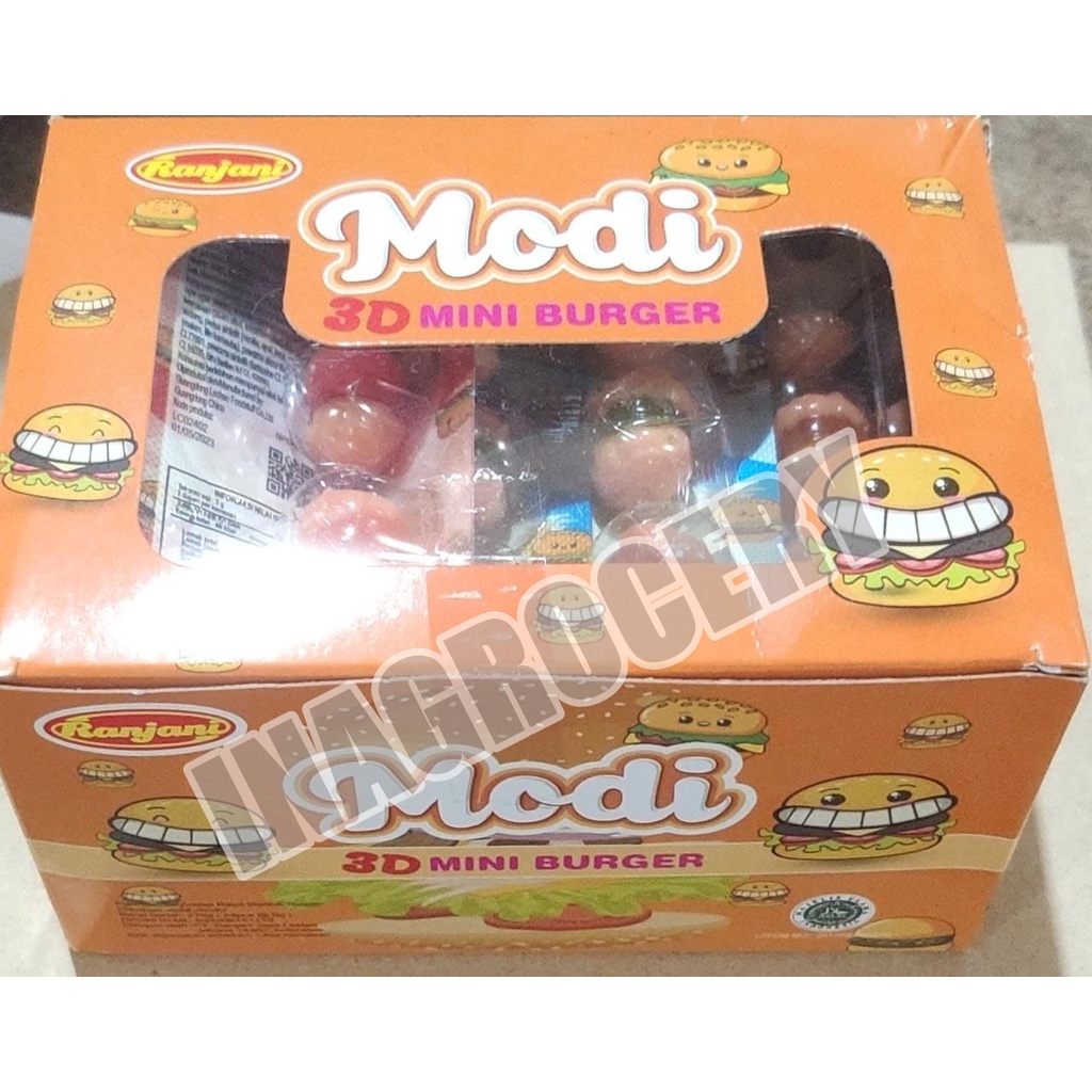 

RANJANI MODI 3D MINI BURGER CANDY JELLY ISI 24PCS