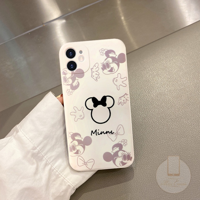 Redmi10 9A A1 12C 10C 9 9T 9C Nfc Mi POCO F4 X3 X5 M3 Pro F3 Mi 11 12 lite 10T 10 Redmi Note12 10 9 8 10Pro 10s 10Pro Plus Max Disney Case Couple Mickey Minnie Soft Lovers Case/Tempat Simpan Bekal