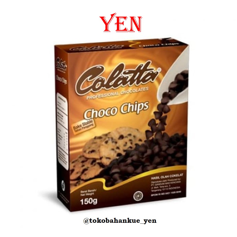 

Colatta Choco Chips 150gr / Coklat Chip Rucing Tahan Panggang untuk Kue Kering / Chocochips Cookies