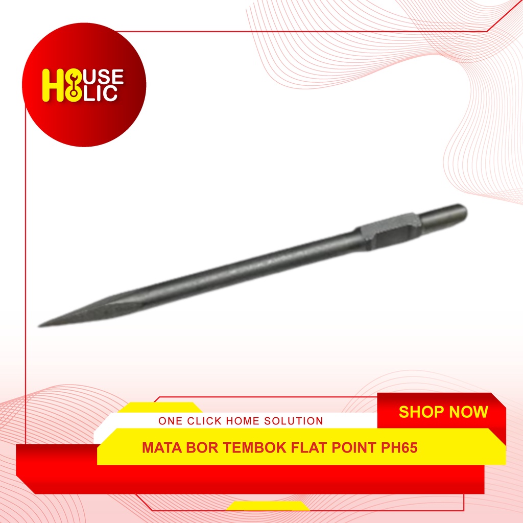 Mata Bor Tembok / Mata Bor Bobok Pahat Plat Point PH65 Chisel 450mm
