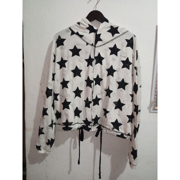 hoodie crop oversize