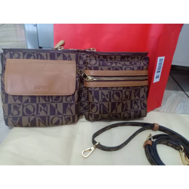 Sling Bonia bisa tas pinggang Authentic