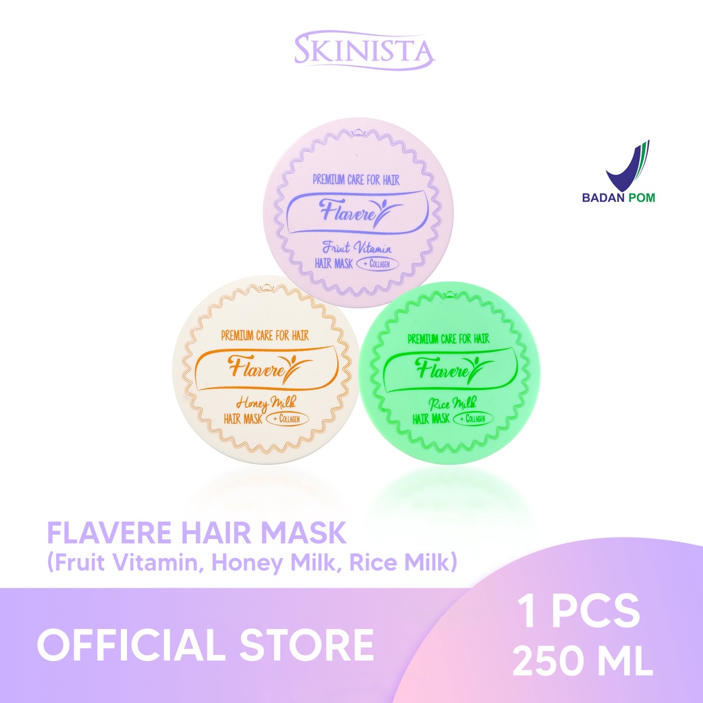 FLAVERE PREMIUM HAIR MASK CARE BY SKINISTA 250 ML /  FLAVERE MASKER RAMBUT COLLAGEN BPO