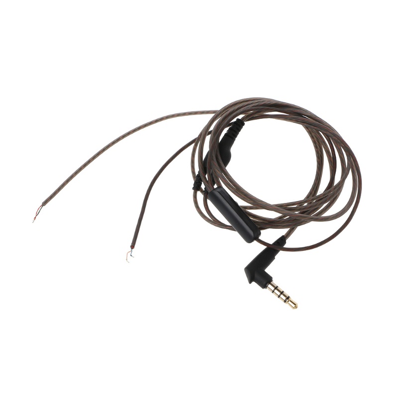 Bt Headphone Microphone Cable Cord 3.5mm Interface Suara Jernih Dengan Kontrol Volume Untuk Headset Gaming 1.2M Extension Cor