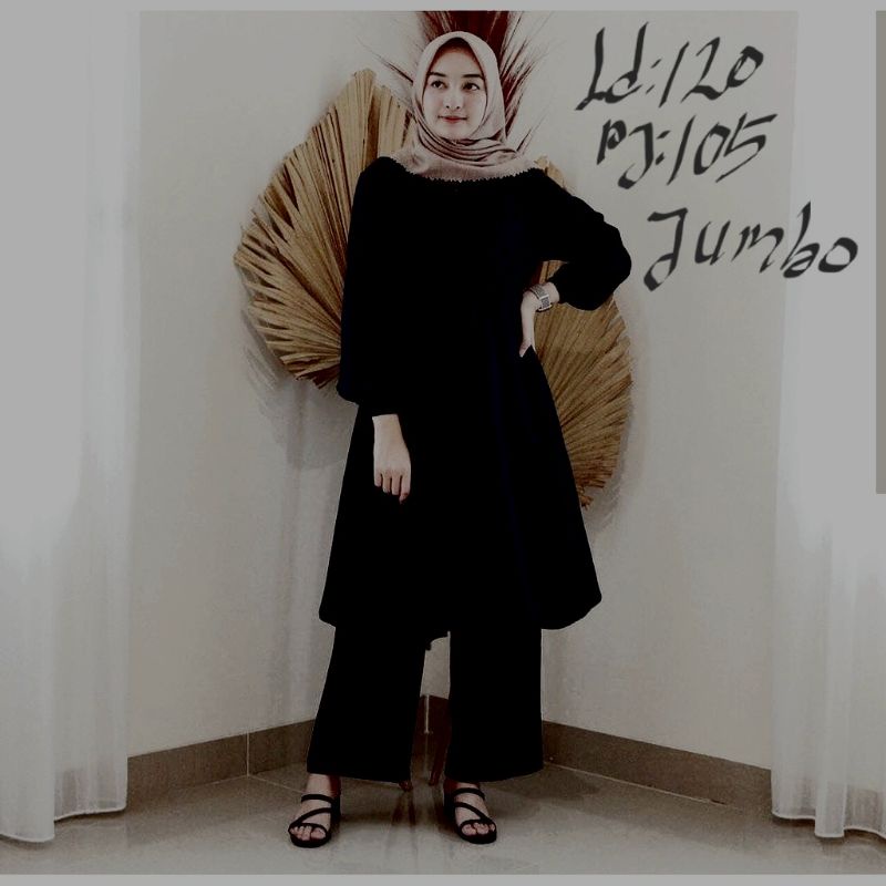 TUNIK JUMBO/BERTHA TUNIK/TUNIK MUSLIM/TUNIK HIJAB/TUNIK BIG SIZE/LD120/PJ105/REAL PICT/BUSUI&amp;BUMIL