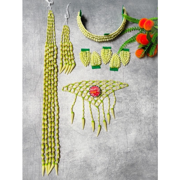 melati imitasi premium pengantin sunda mutiara gold