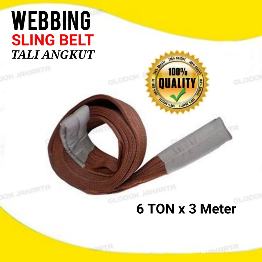 Webbing Sling Belt Tali Angkat Web Sling Polyester